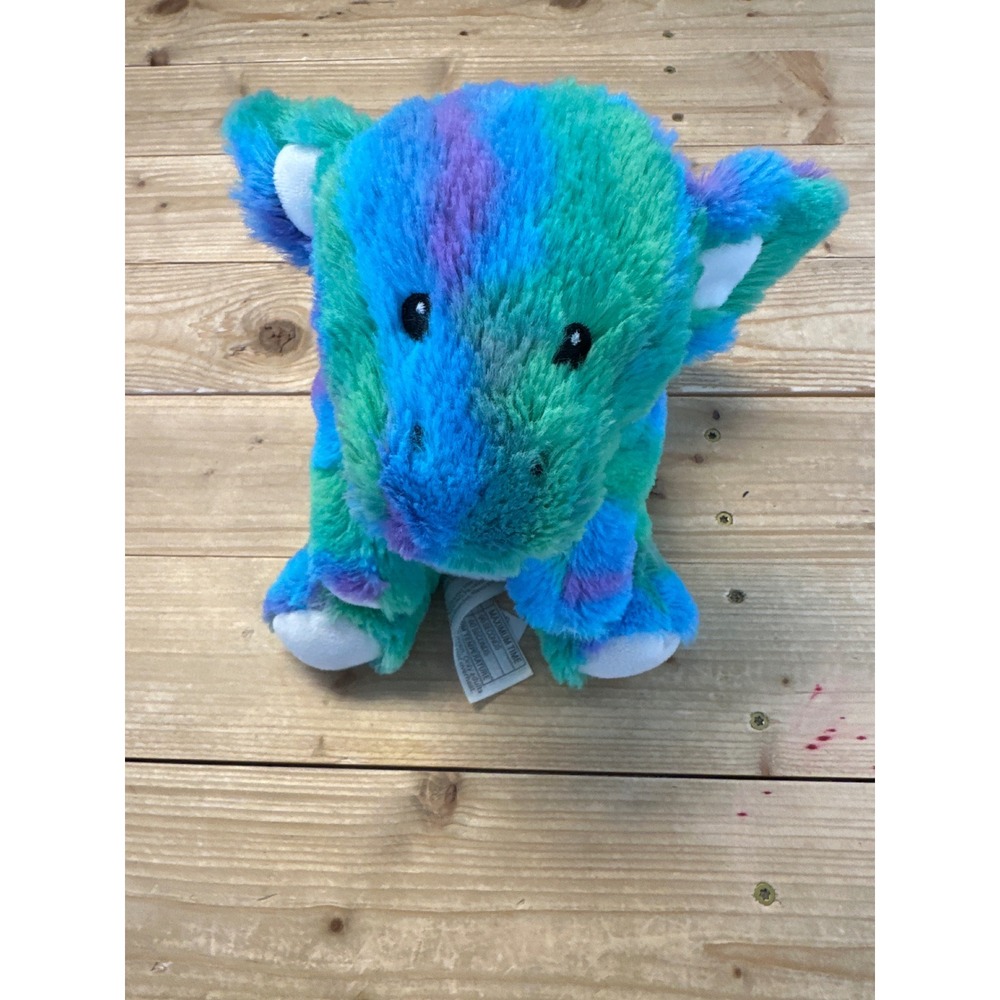 Warmies Microwavable Weighted Dragon Plush Blue Green Purple Tie Dye Lavender